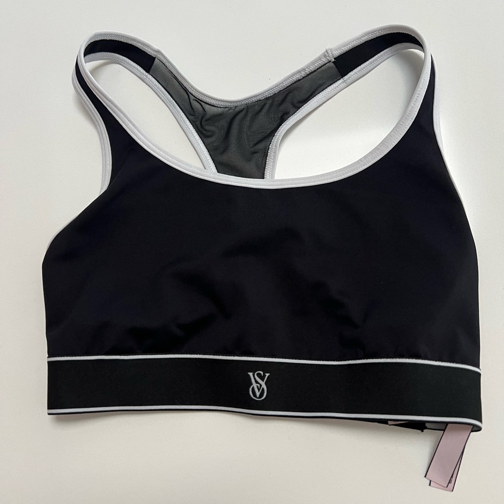 Victoria's Secret Black and Gray Sports Bra
